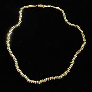 Gold and Turquoise Necklace